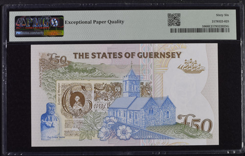 ガーンジー £50紙幣（1994年・ND）PMG 66 EPQ | GoldSilverJapan