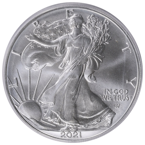 2021年 アメリカン・シルバーイーグル Type 2 PCGS MS70 First Strike