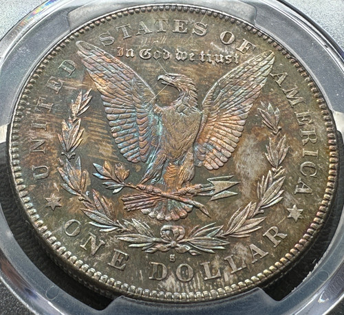 アメリカ モルガンダラー銀貨1878-s MS-64 PCGS トーンコイン