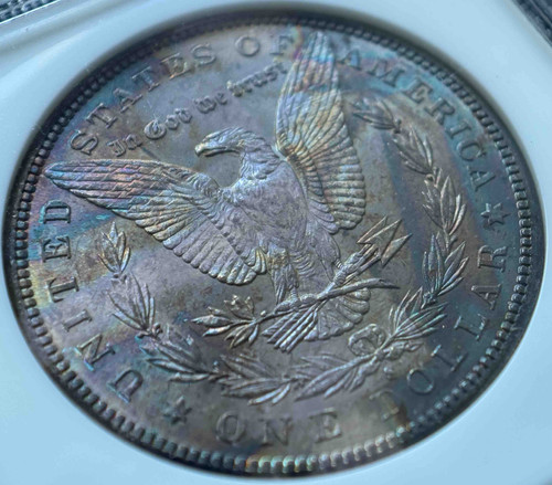 1881年 サンフランシスコ鋳造 モルガンダラー MS65 トーンコイン