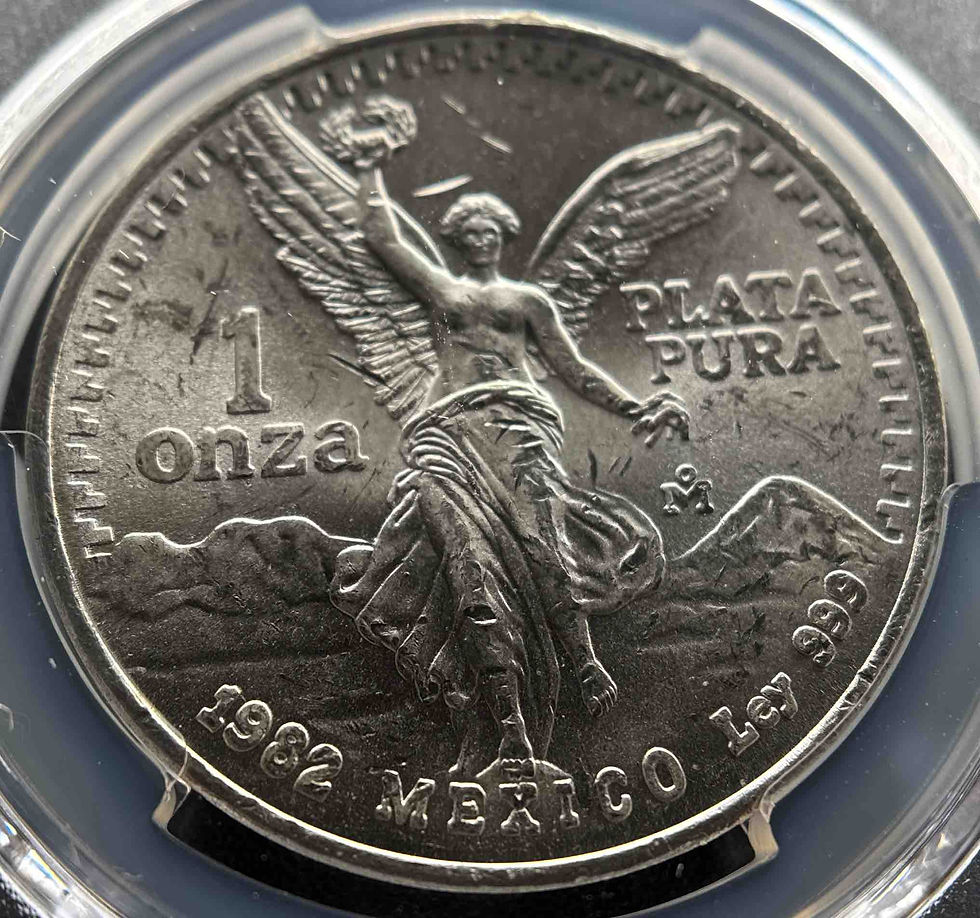 1982年 メキシコ リベルタード銀貨 PCGS MS64 | GoldSilverJapan