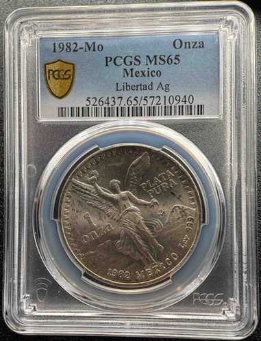 1984年 メキシコ 1オンス銀貨 MS 65 1984年 メキシコ 1オンス銀貨 MS 65 コレクション