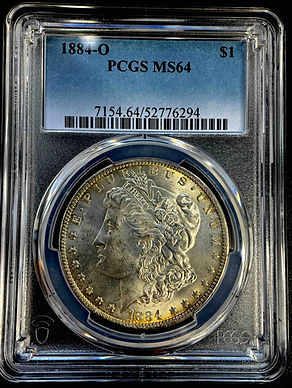 アメリカ モルガンダラー銀貨1884 o MS-64 PCGS | GoldSilverJapan