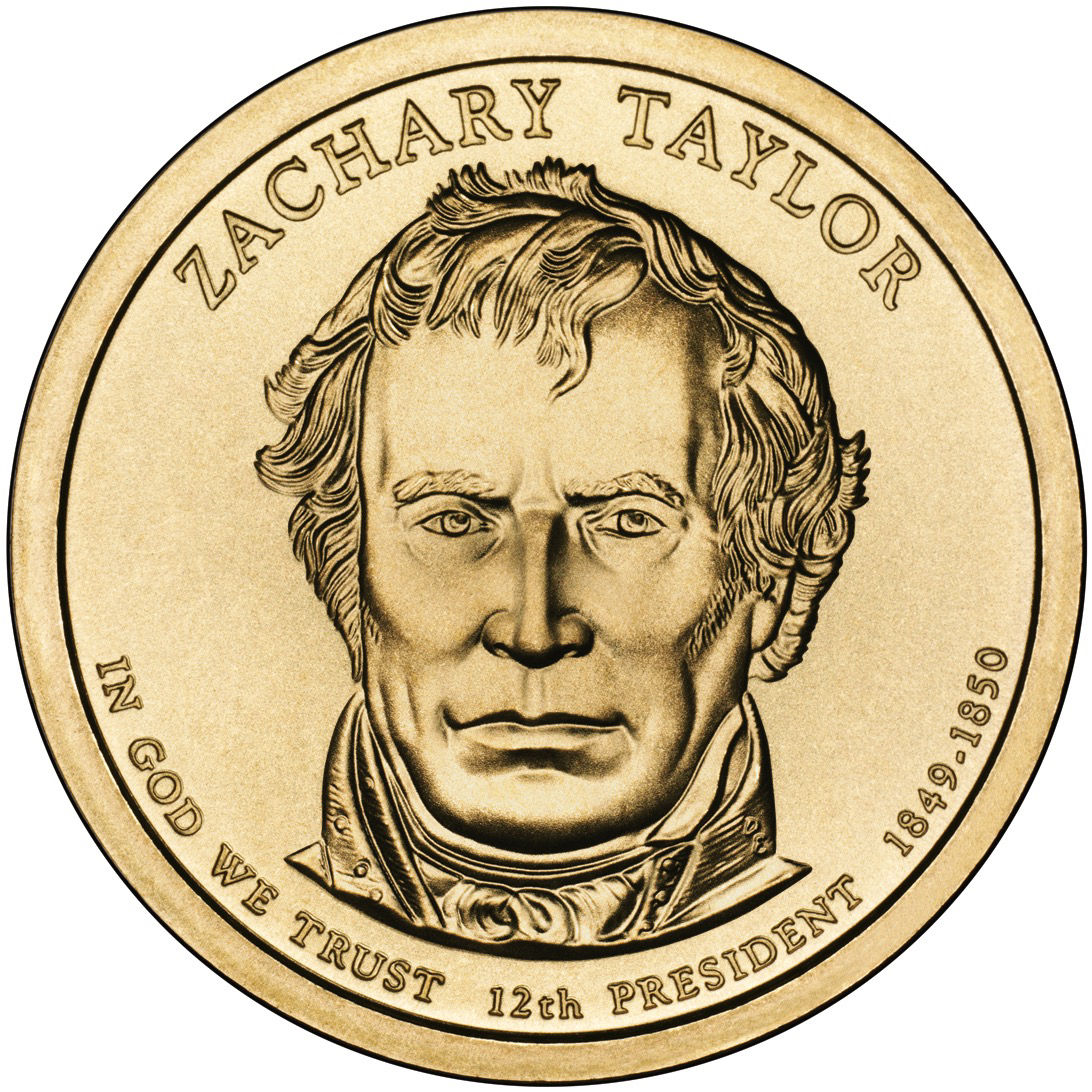 2009年 アメリカ ザカリー・テイラー大統領 1ドル硬貨 ミントマークランダムGoldsilverjapan