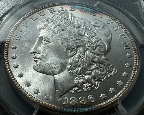 アメリカ モルガンダラー銀貨1886 MS-65 PCGS | GoldSilverJapan