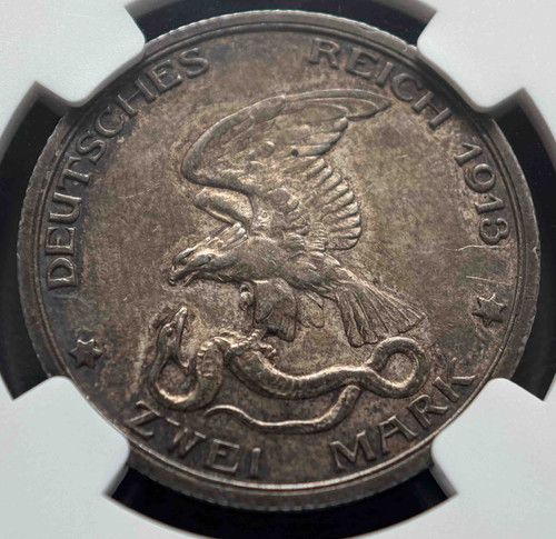 1913年 ドイツ帝国 プロイセン王国発行 2マルク銀貨「ナポレオン戦争