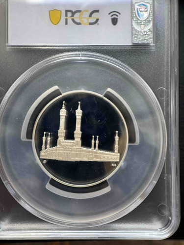 サウジアラビア　建国記念　サウード国王プルーフ銀貨　メダル 美品 サウジアラビア 建国記念 サウード国王プルーフ銀貨 メダル 美品