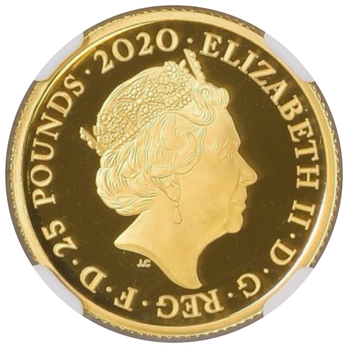 2020年 イギリス ジェームズ・ボンド 007 25ポンド 金貨 NGC PF70
