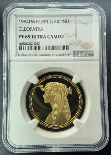 1984年エジプト 100ポンド金貨 クレオパトラNGC認定 PF69 UCAM