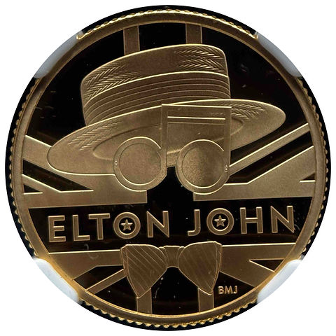 2020年 イギリス 25ポンド金貨 プルーフ ミュージック・レジェンズ