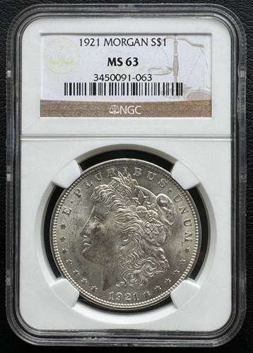 1921-P モルガンダラー NGC MS63 Morgan dollar