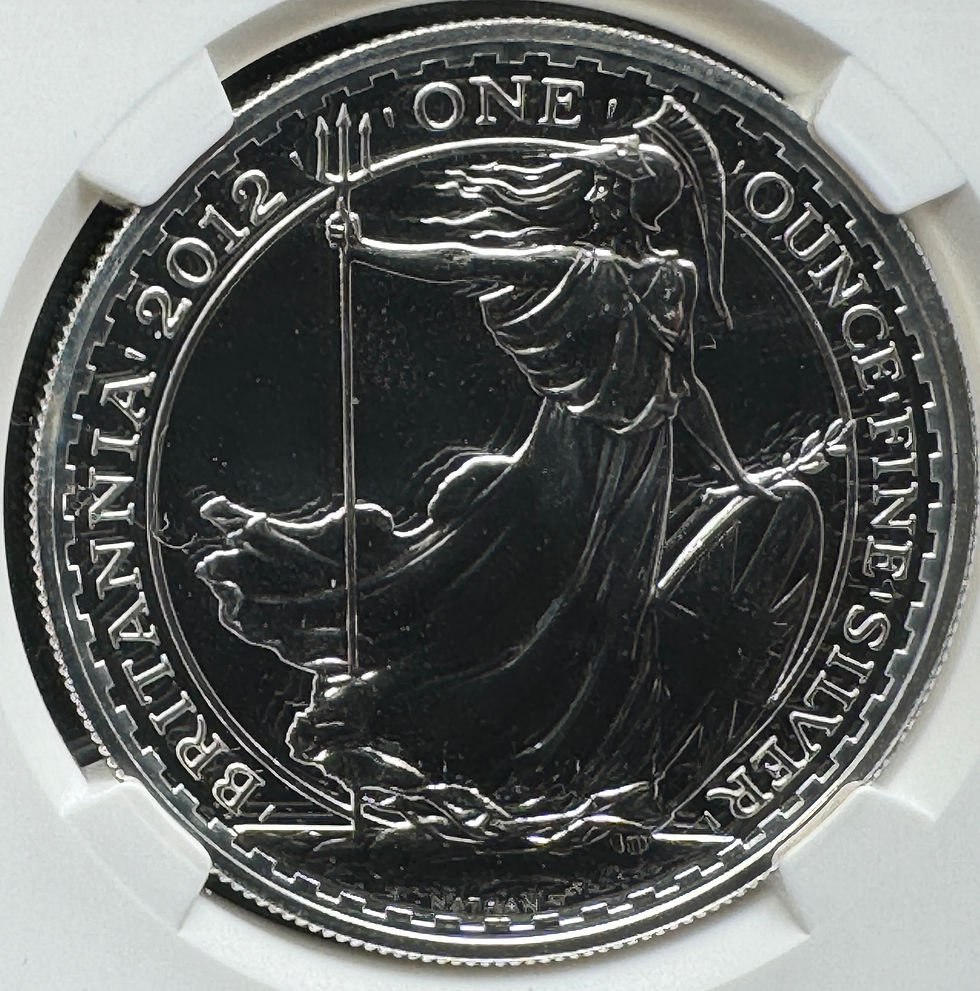 الصورة المصغرة: عملة فضية بريطانية من فئة 2 جنيه إسترليني لعام 2012، رقم NGC MS 69 DPL