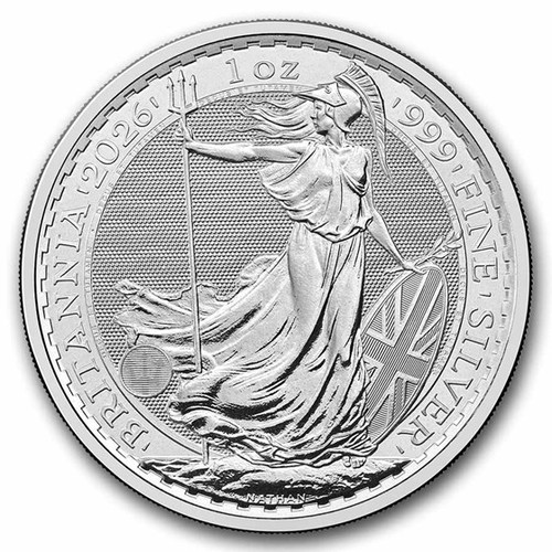 2026 イギリス 1オンス銀貨 ブリタニア（Silver Britannia）.999純銀