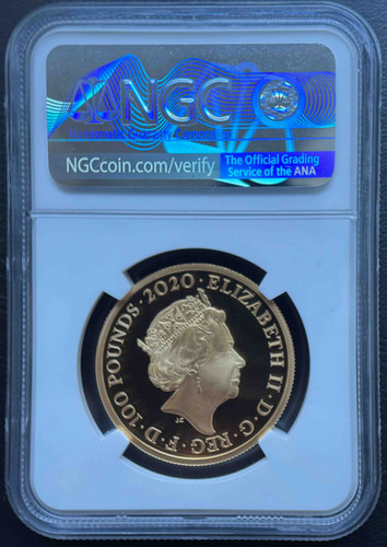 2020年 英国 100ポンド 金貨 ジェームズ・ボンド 007 “Bond, James