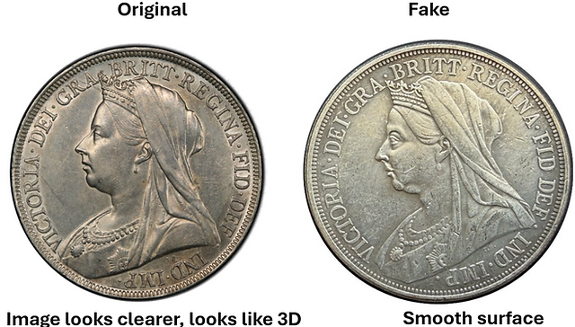 T*i様 1900年英国ベールヘッドヴィクトリア女王 クラウン銀貨 ヴィクトリア “オールドヘッド” クラウン銀貨（1893–1900）の偽物の