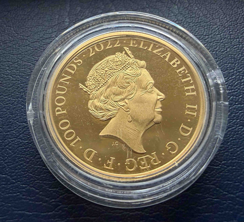 2022 英国 ジェームズ1世 1オンス ゴールドプルーフコイン £100