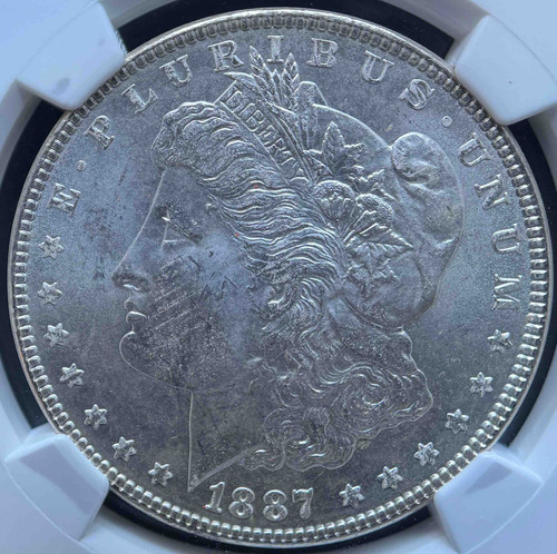 1887年 アメリカ モルガンダラー $1 MS64 NGC認定コイン（モルガン銀貨