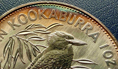 1990年 オーストラリア 5ドル銀貨 クッカバラ 1オンス シルバー