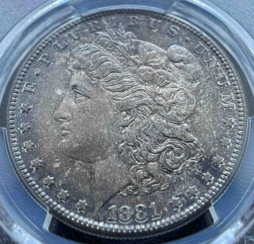 1881年 サンフランシスコ造幣局発行 モルガン・シルバーダラー（PCGS