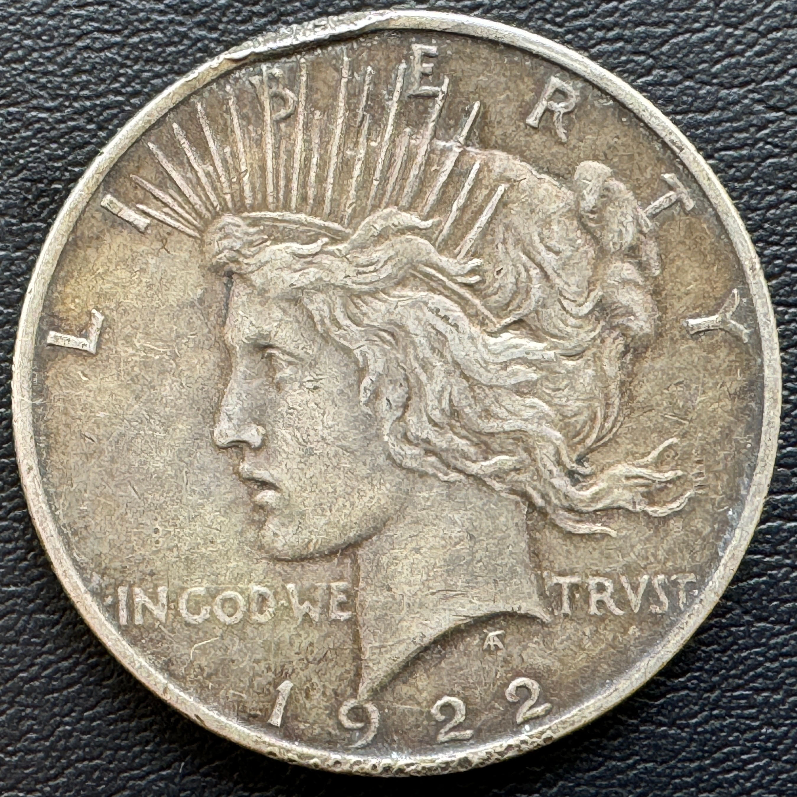 1922 年美国和平银元 1 美元银币，旧币