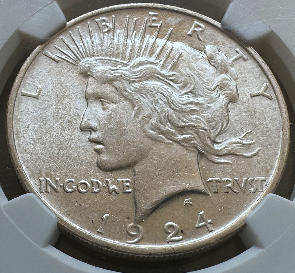 アメリカ ピースダラー銀貨1924 NGC MS 63 | GoldSilverJapan