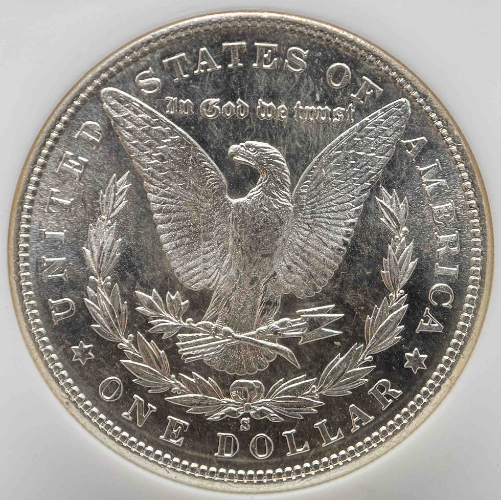 サムネイル： 1881-S アメリカ モルガンダラー 銀貨 MS66
