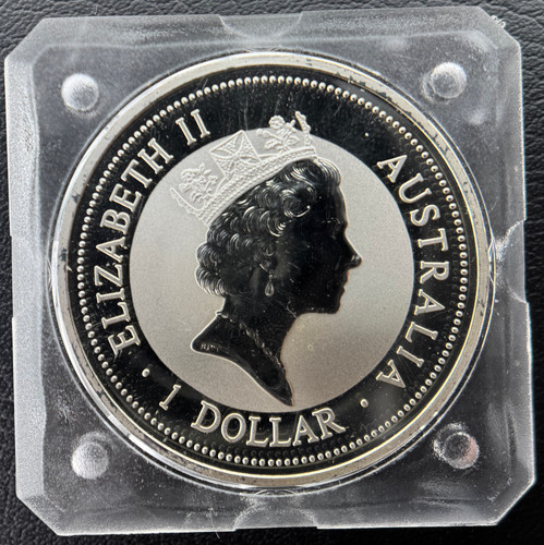 は*ん様 ☆1996年▪オーストラリア クッカバラカワセミ BU٠銀貨 10オン 1996年 オーストラリア クッカバラ（カワセミ） 銀貨 1オンス 1
