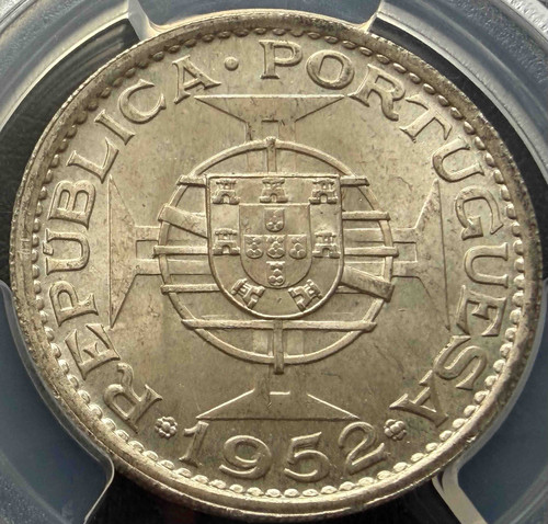 1952年 ポルトガル領マカオ 5パタカ銀貨 PCGS MS64 GoldSilverjapan