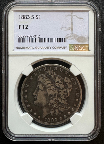 アメリカ モルガンダラー銀貨1883 S NGC F12 アメリカ モルガンダラー銀貨1883 S NGC F12 | GoldSilverJapan