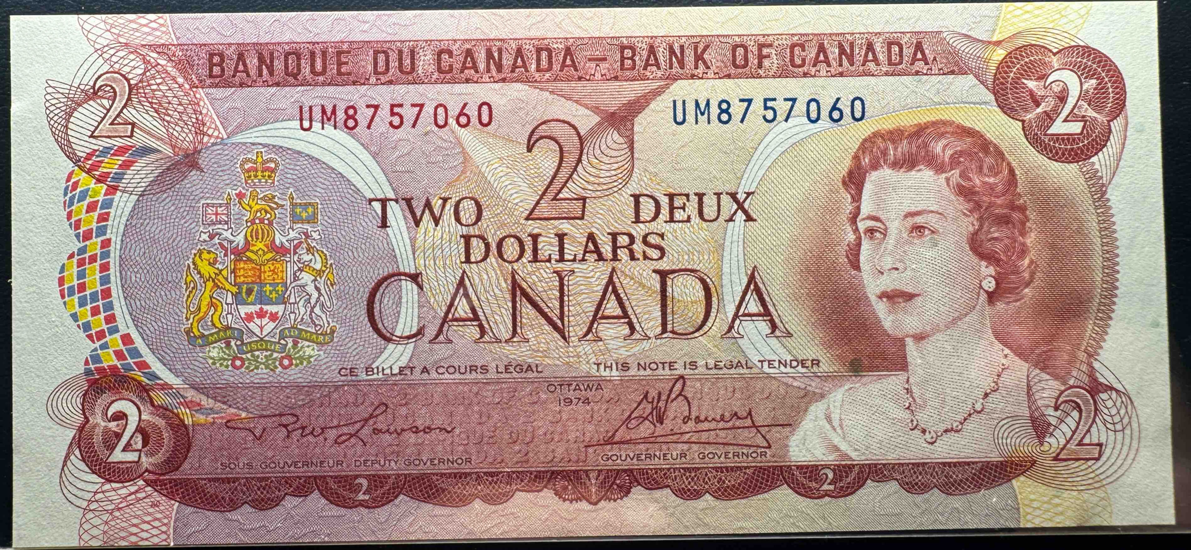 Bank of Canada Two Dollars (1974 issue)