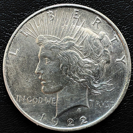 1922年 アメリカ合衆国 銀貨 ピースドル | GoldSilverJapan