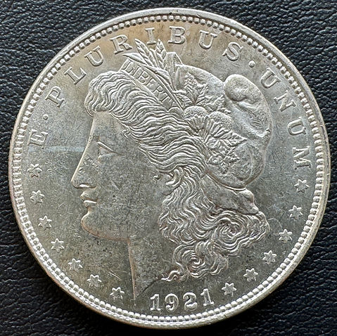 1921年アメリカ モルガンドル銀貨cleaned | GoldSilverJapan
