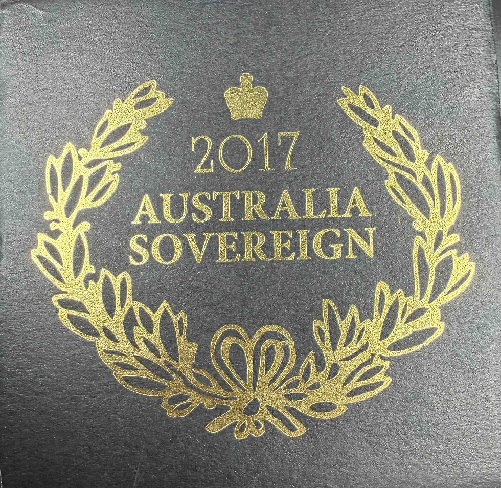 Miniaturbild: Australische Sovereign-Goldmünze (Proof, 2017) – 25 $ | Herausgegeben von der Perth Mint, limitierte Auflage von 1.000 Stück | GoldSilberJapan