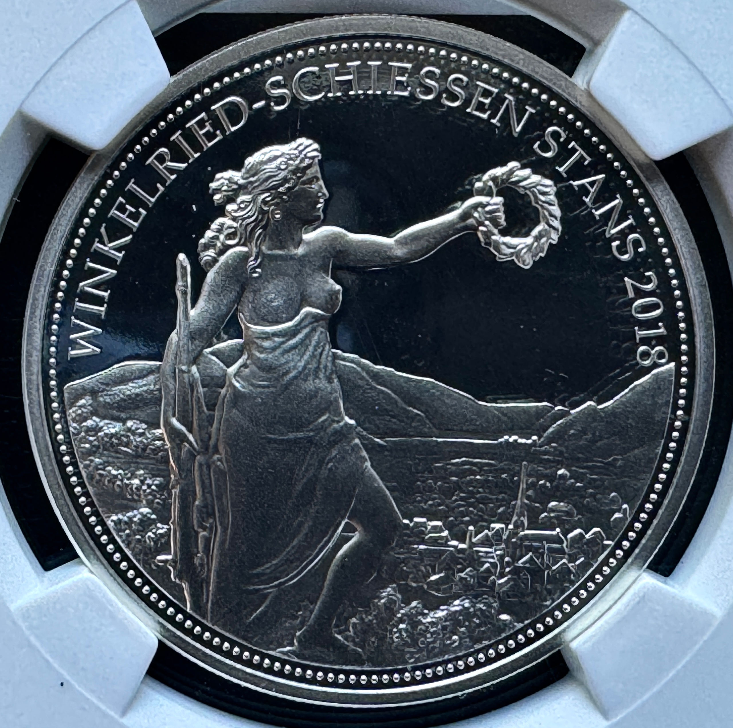 Schweizer Schützenfest 2018 50 Franken Silbermünze NGC PF 70 UCAM