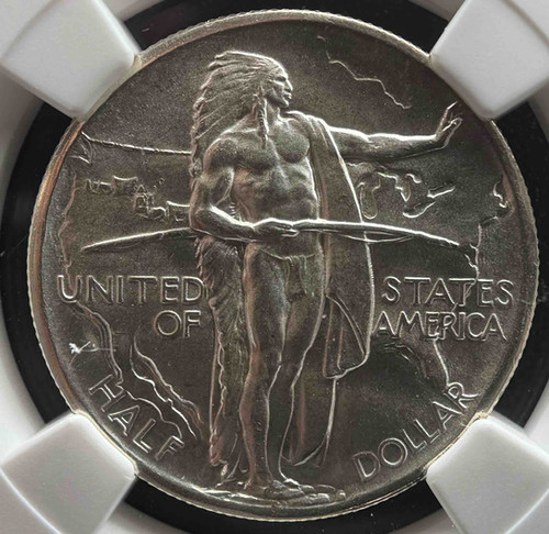 1928年 オレゴントレイル記念銀貨 50セント – NGC MS66