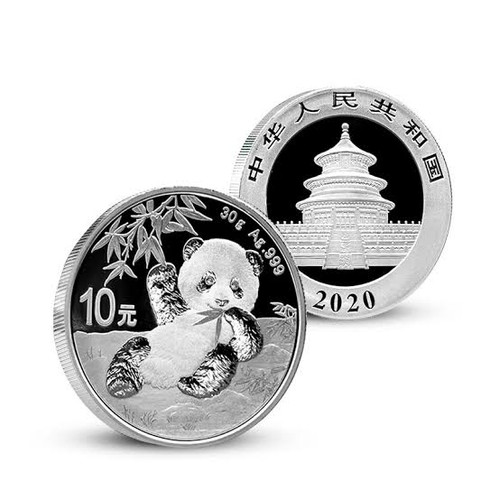 2020 中国 パンダ銀貨 [purity: 99.9%][weight: 30/g