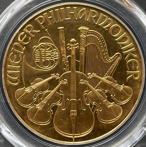 1989年ウィーンハーモニー金貨2000シリングPCGS MS69旧硬貨 