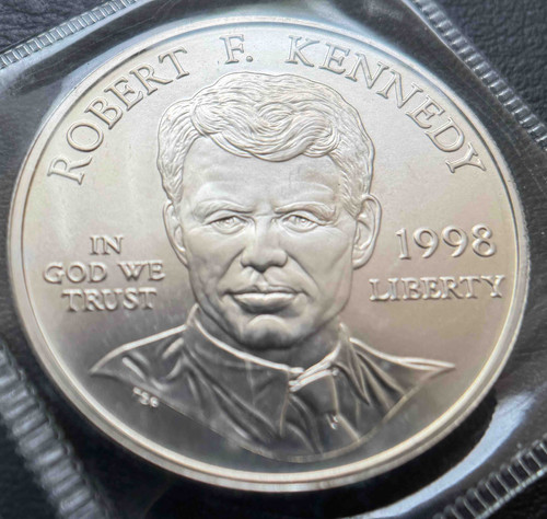1998年 ロバート・F・ケネディ 記念銀貨 – アメリカ造幣局発行 1998年 ロバート・F・ケネディ 記念銀貨 – アメリカ造幣局発行