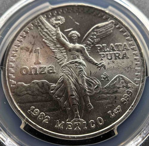 1982年 メキシコ リベルタード銀貨 PCGS MS64 | GoldSilverJapan