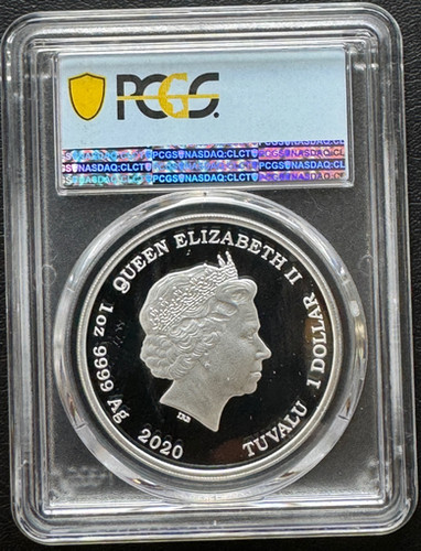 2020年 ジェームスボンド 007 『NO TIME TO DIE 』 1oz 銀貨PCGS 鑑定