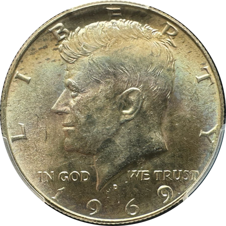 ケネディ ハーブダラー銀貨 1965年〜1969年 合計7枚 アメリカ ケネディハーフドル銀貨 Half dollar Kennedy 1965-1969