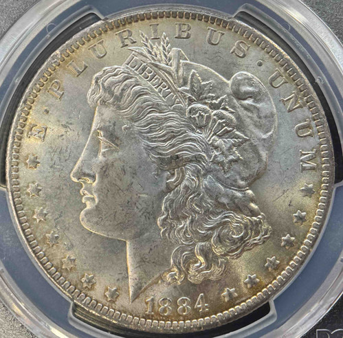 アメリカ モルガンダラー銀貨1884 o MS-64 PCGS | GoldSilverJapan