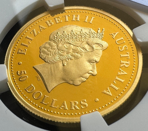 2000 年オーストラリア、カンガルー金貨1/2オンス NGC PF 70