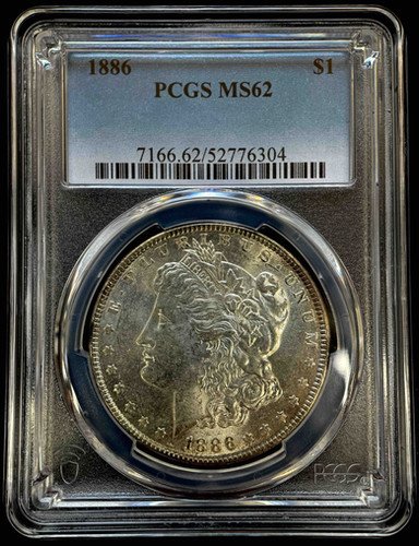 アメリカ　モルガンダラー銀貨1886 MS-63 PCGS アメリカ モルガンダラー銀貨1886 MS-62 PCGS | GoldSilverJapan