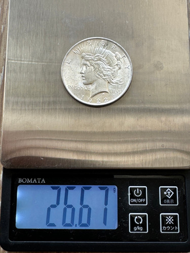 1922 年アメリカピースドル1$銀貨、旧硬貨 Cleaned XF | GoldSilverJapan