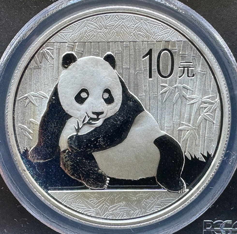 中国　パンダ記念硬貨　2015年