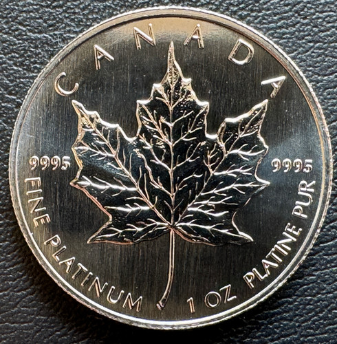 メイプルリーフ プラチナ貨 1990 年 1オンス エリザベス女王 カナダ