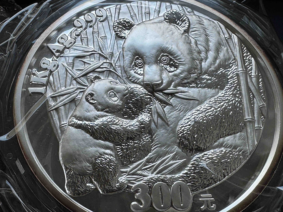 Thumbnail: 2005 China 300 Yuan Silver Panda Coin, 1 Kilogram Proof, .999 Pure Silver / 100mm Large Silver Coin, Issued by the People's Bank of China, 4,000 Pieces