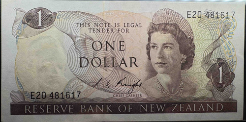 ニュージーランド準備銀行 1ドル紙幣（Reserve Bank of New Zealand