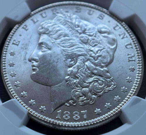 1887年 アメリカ モルガンダラー $1 MS64 NGC認定コイン（モルガン銀貨